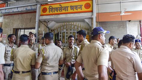 Maharashtra Political Crisis Police On Alert As Shiv Sena Workers