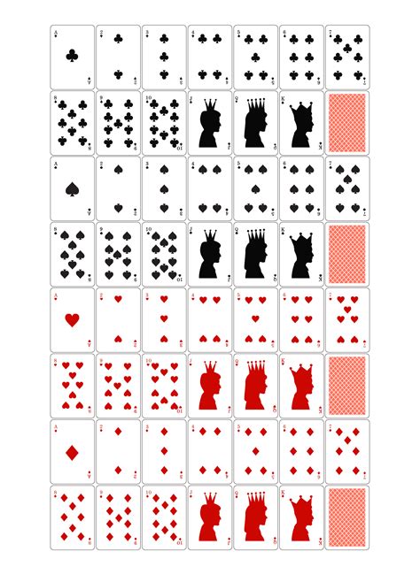 Deck Of Playing Cards - 14 Free PDF Printables | Printablee