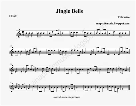 Anaprofemusic Partitura Villancico Jingle Bells Sheet Music