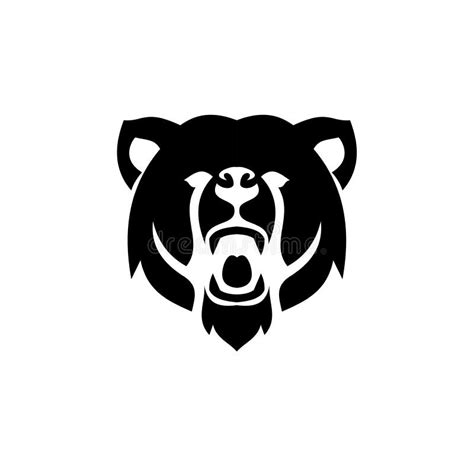 Ejemplo De Los Diseños Del Icono Del Logotipo Del Oso Stock de