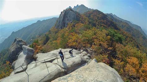 Rocky Walk With Brilliant Views On Dobongsan Mountain A Photograph