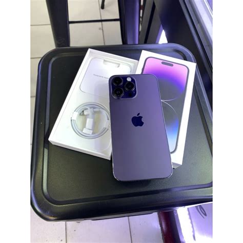 Jual IPhone 14 ProMax 256gb Deep Purple IBOX Resmi Fulloriginal Likenew