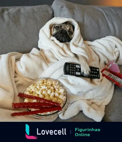 Figurinha Cachorro Vendo Netflix Para Whatsapp Lovecell