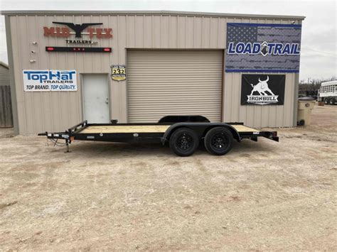 2023 Top Hat Trailers 16 X83 CH Car Racing Trailer Mid Tex