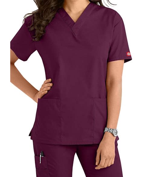 Dickies Eds Signature V Neck Scrub Tops Scrubs And Beyond