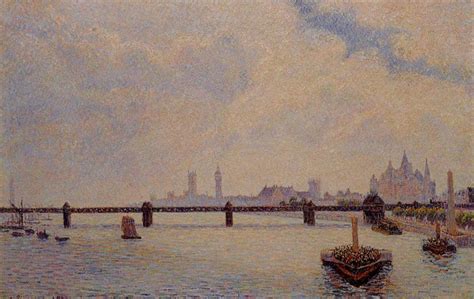 Charing Cross Bridge, London, 1890 - Camille Pissarro - WikiArt.org