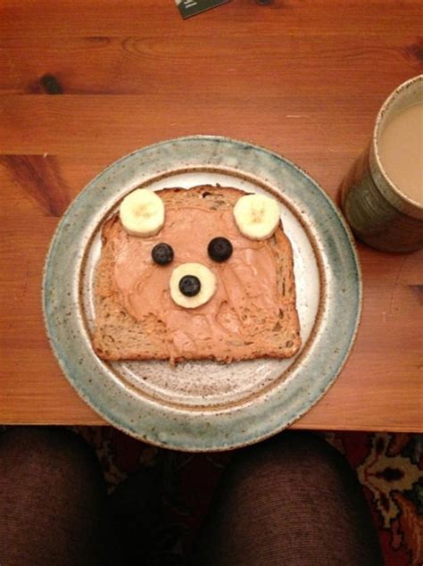 A girl posted this to instagram titled Breakfast Bear I didnt have the ...