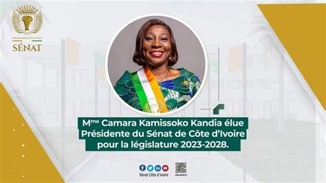 C Te D Ivoire Kandia Camara Devient La Premi Re Femme Lue Pr Sidente