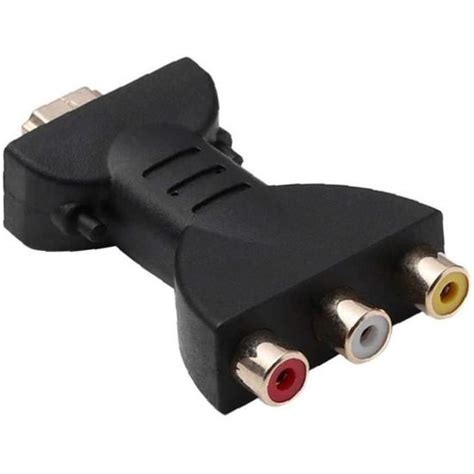 HDMI à 3 RCA Adaptateur HDMI Portable AV Rouge Blanc Jaune HDMI AV