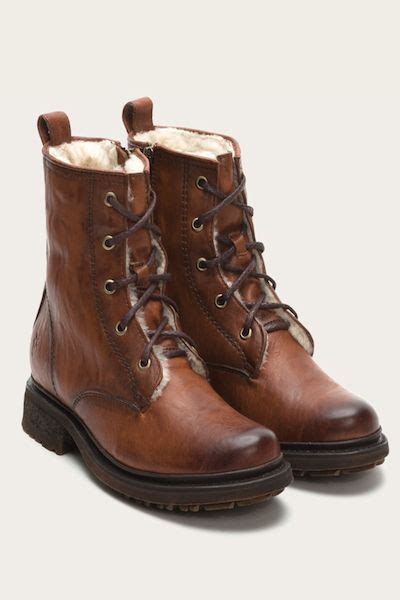 Frye Valerie Lace Up Shearling Frye Fab Shoes Lace Up Boots