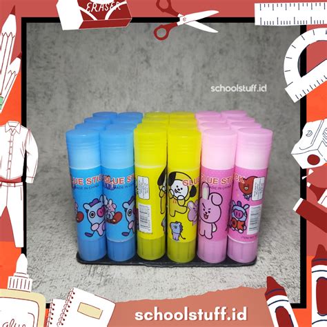 Jual Lem Stik Glue Stick Kertas Putar BTS BT21 Animasi BT21 Shopee