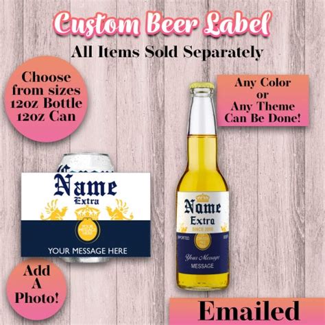 Custom Corona Beer Labels Digital | Etsy