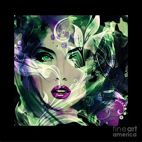 Green Eyed Lady Mixed Media By Breena Briggeman Fine Art America