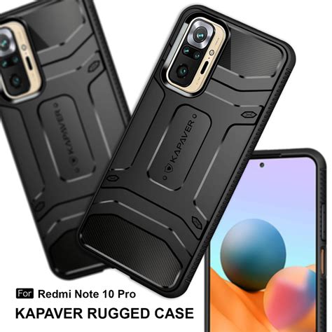 Redmi Note 10 Pro Rugged Case By Kapaver Black Original In Pakistan