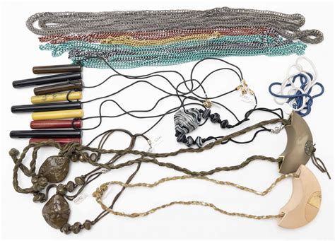 Collection Of Art And Chain Necklaces Geoffrey Beene Archive Capsule