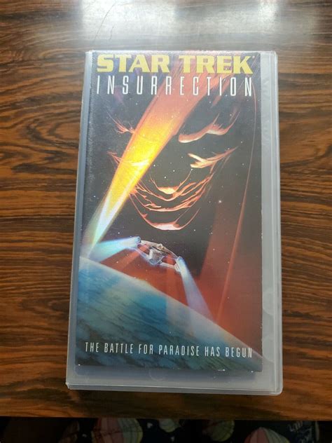 Star Trek Insurrection Vhs Tape Sci Fi Patrick Stewart Michael