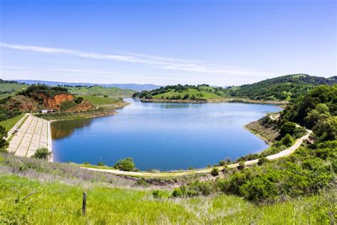 Aerial View of Calero Reservoir, Calero County Park, Santa Clara County ...