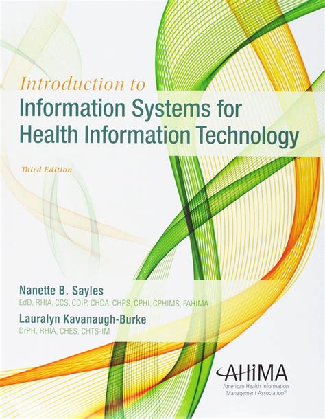 Introduction To Information Systems For Health Information Technology