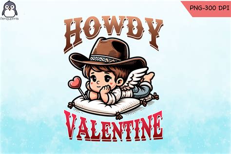 Howdy Cupid Western Valentine PNG Graphic By Penguprints Creative Fabrica