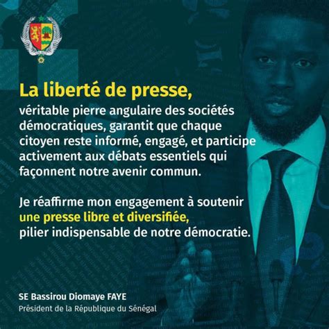 Journée Mondiale De La Liberté De La Presse Le Message Du Président