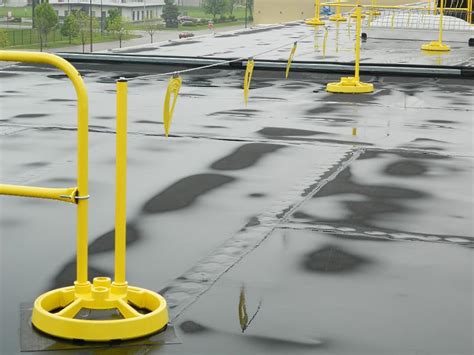 Permanent Warning Line Base Stanchion Powder Coated Yellow Cai