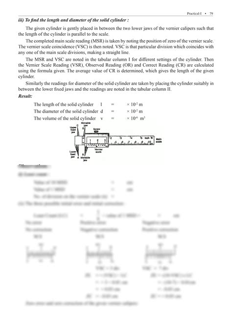 Solution Physics Vernier Calipers Experiment Studypool