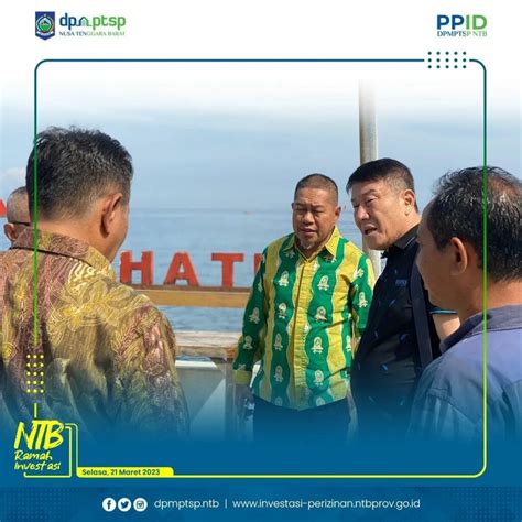 Kepala Dpmptsp Provinsi Ntb Tinjau Lokasi Rencana Investasi Investor