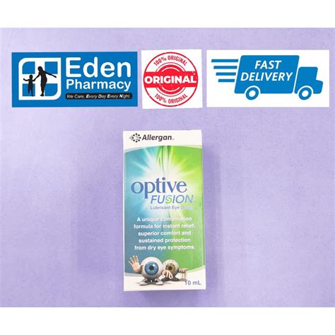 Allergan Optive Fusion Lubricant Eye Drops Ml Shopee Malaysia