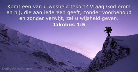 Jakobus 1 5 Bijbeltekst DailyVerses Net