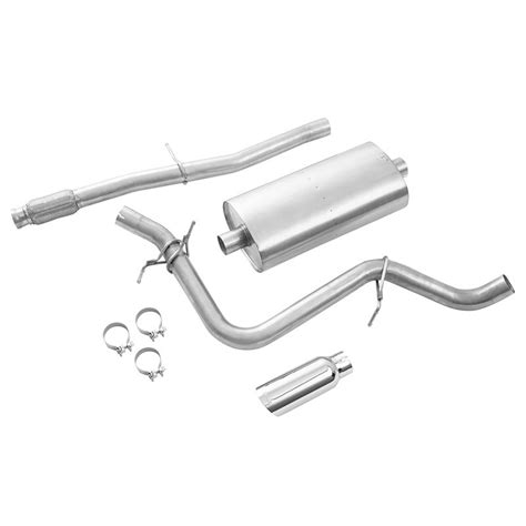 2024 Sierra 1500 Performance Cat Back Exhaust Crew Or Double 53l Side Exit Gmc Logo