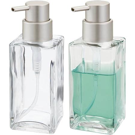 Mdesign Set Of Refillable Soap Dispenser Liquid Hand Soap Dispenser