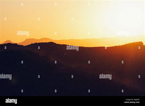 sunset in africa Stock Photo - Alamy