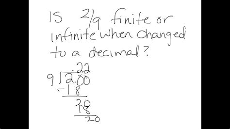 Finite And Infinite Decimals Youtube