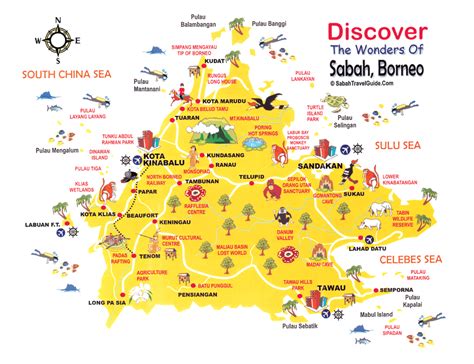 cuti  sabah peta sabah