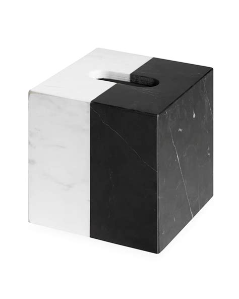 Jonathan Adler Canaan Marble Tissue Box Cover