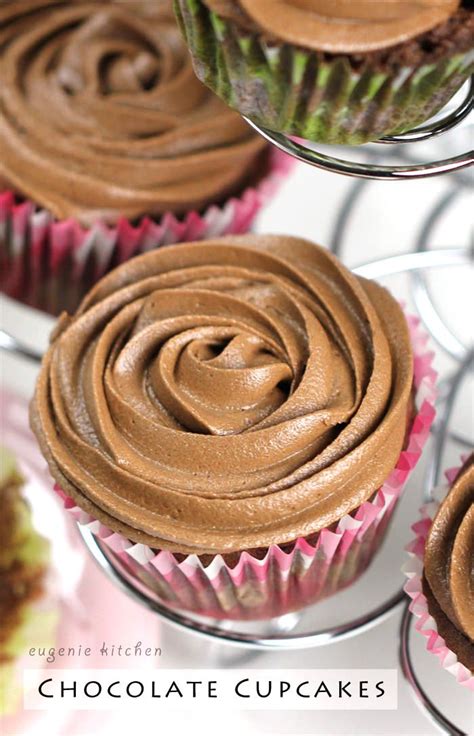 Eggless Chocolate Cupcakes With Chocolate Buttercream Frosting Recipe Recipe Chocolate