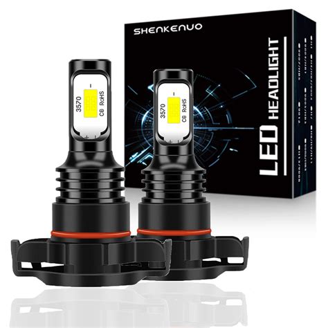 5202 H16 White LED Fog Light Bulbs For Silverado 1500 2007 2008 2009