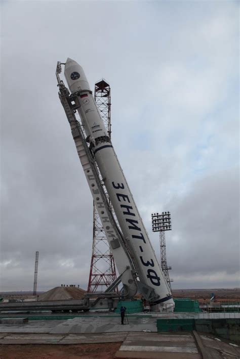 Zenit Rocket Raised On Launch Pad For Possible Final Flight Spaceflight Now