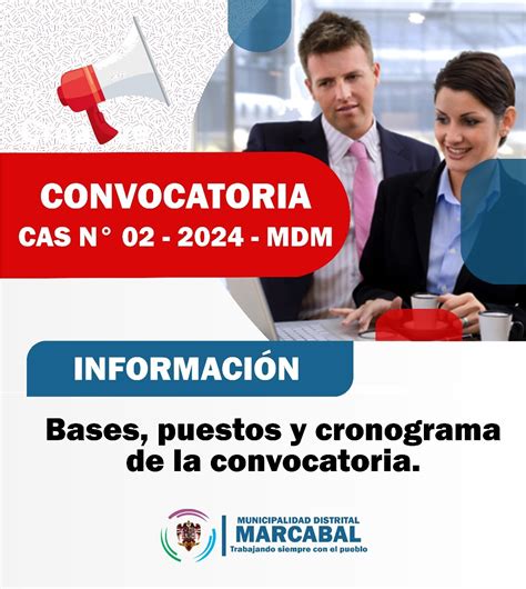 Convocatoria Cas No Mdm Campa As Municipalidad Distrital