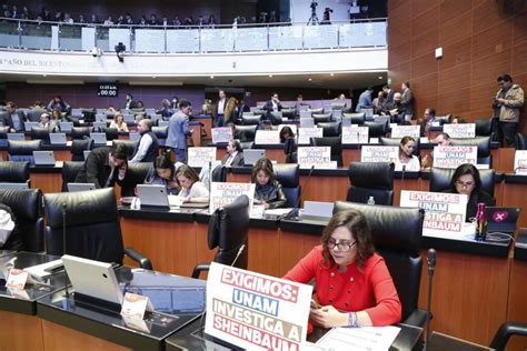 La Senadora Gina Andrea Cruz Blackledge Durante La Sesi N Ordinaria