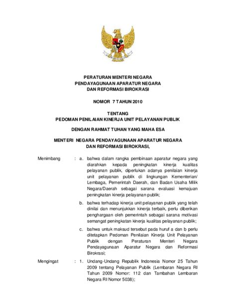 Pdf Peraturan Menteri Negara Pendayagunaan Aparatur Negara Wd Wd