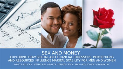 Pdf Sex And Money Exploring How Sexual And Financial Stressors Perceptions And Resources