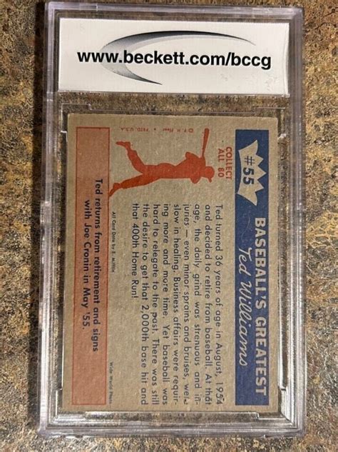 Fleer Ted Williams Retirement Is A No Go Bccg Hof Boston Red