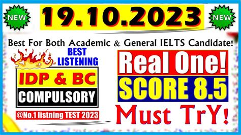 IELTS LISTENING PRACTICE TEST 2023 WITH ANSWERS 19 10 2023 HASH IELTS