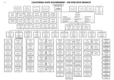 California State Government Structure Chart Telegraph