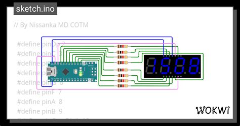 4Digit SSD Wokwi ESP32 STM32 Arduino Simulator