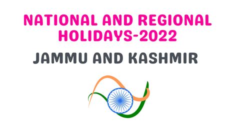 List Of National And Regional Holidays Of Jammu And Kashmir In 2022