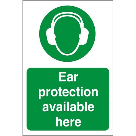 Ear Protection Available Here Signs Dangerous Goods Safety Signs