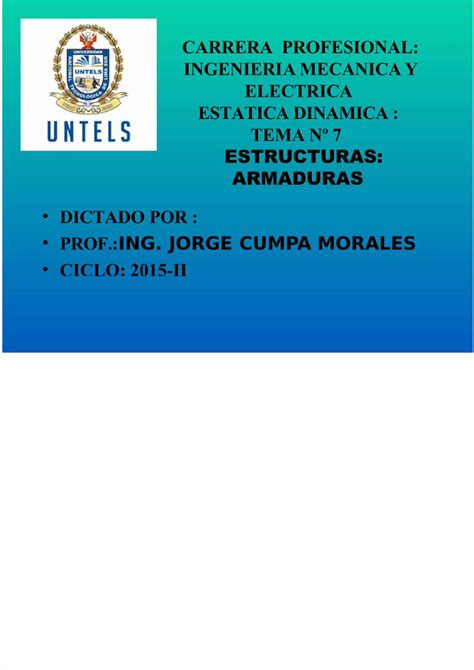 PDF Estatica Dinamica S 7 Armaduras 2015 II DOKUMEN TIPS