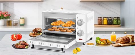 WOLTU Mini Four Électrique 10L Petit Four à Pizza avec 4 Modes de